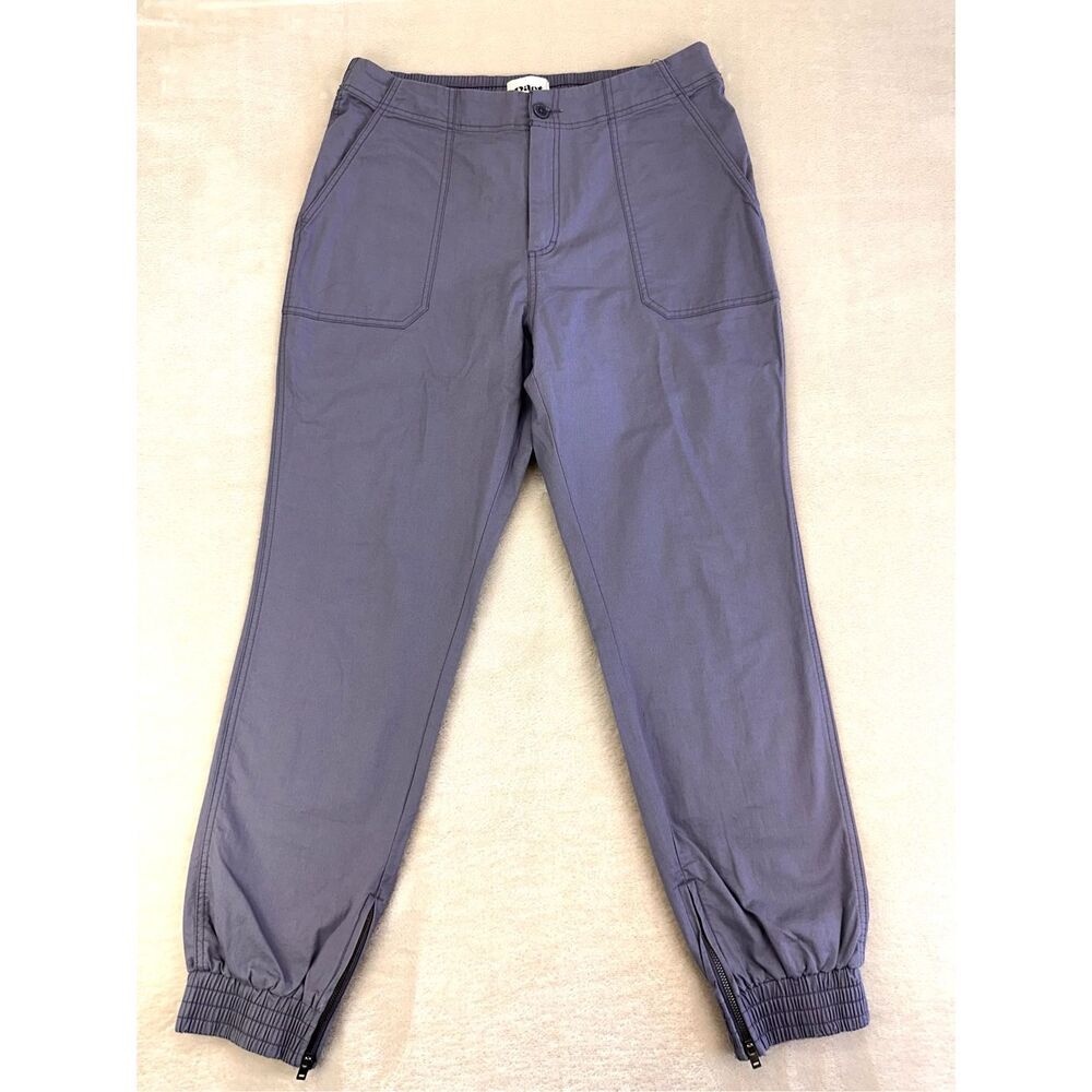 PACT Pants Joggers Women’s L Slate Purple High Rise Chino Organic Cotton